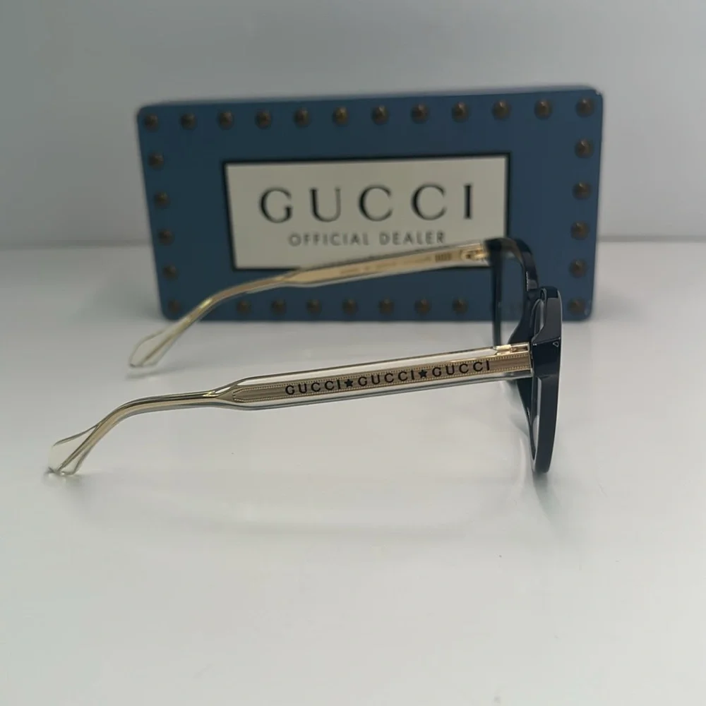Gucci Seasonal Icon GG0566ON Eyeglasses 001 - Crystal